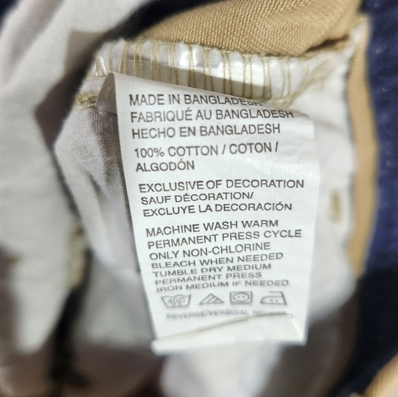 Izod Khaki Shorts Mens 32 - Picture 4 of 8